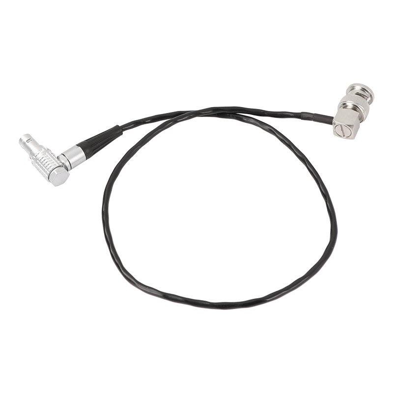 CAMVATE BNC To 0B 5 Pin Male Right Angle Timecode Cable For ARRI Mini Camera