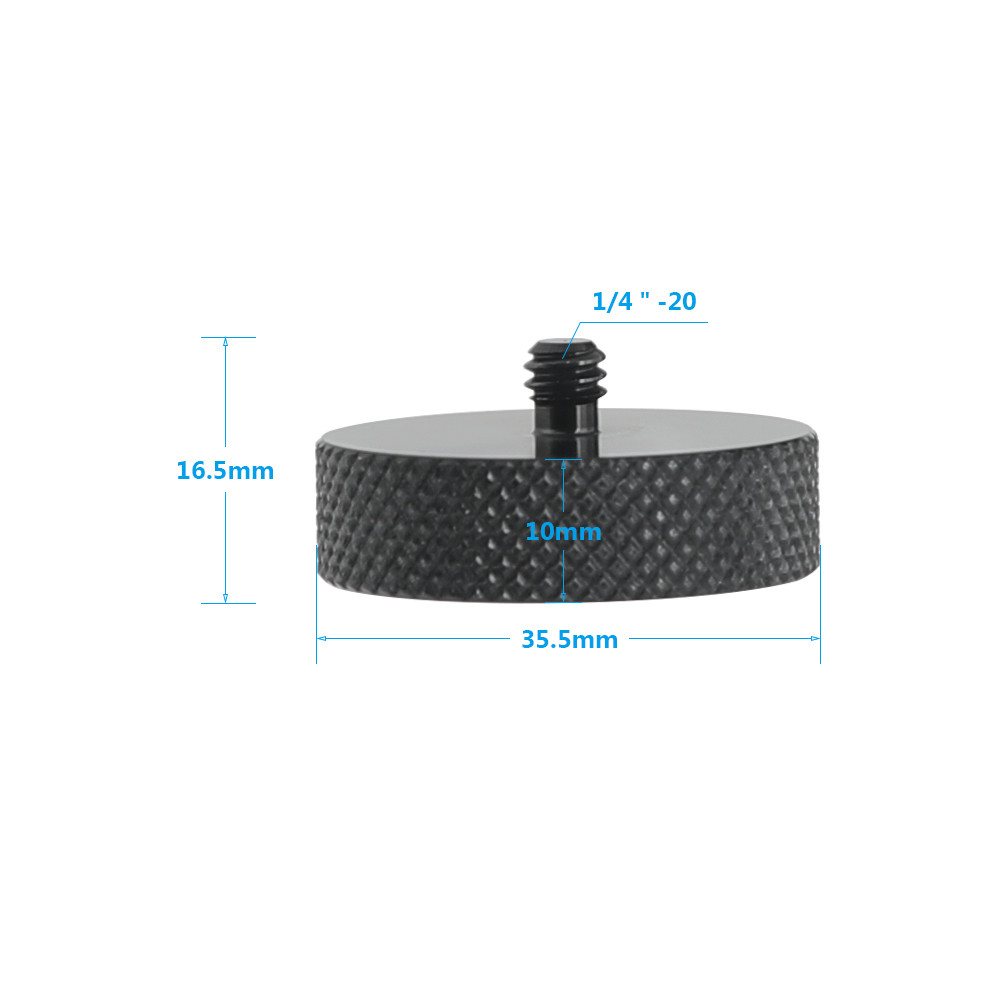 CAMVATE 1/4"-20 Male To 3/8"-16 Female Thread Screw Adapter Aluminum Alloy Construction For DSLR Camera And Camera Tripod