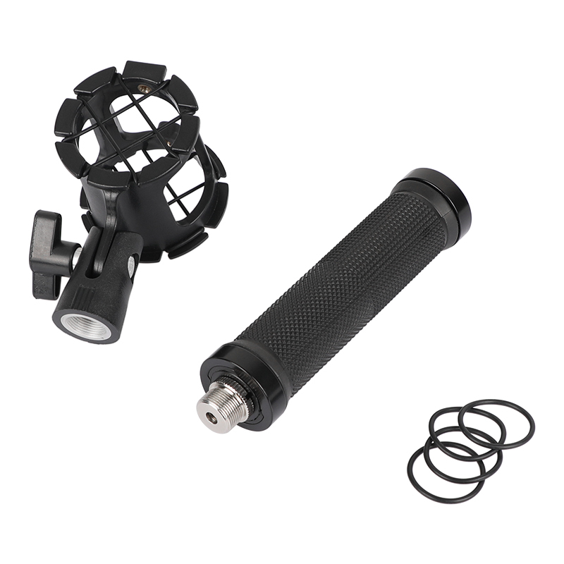 CAMVATE Adjustable Microphone Bracket Support With Rubber-covered Handgrip