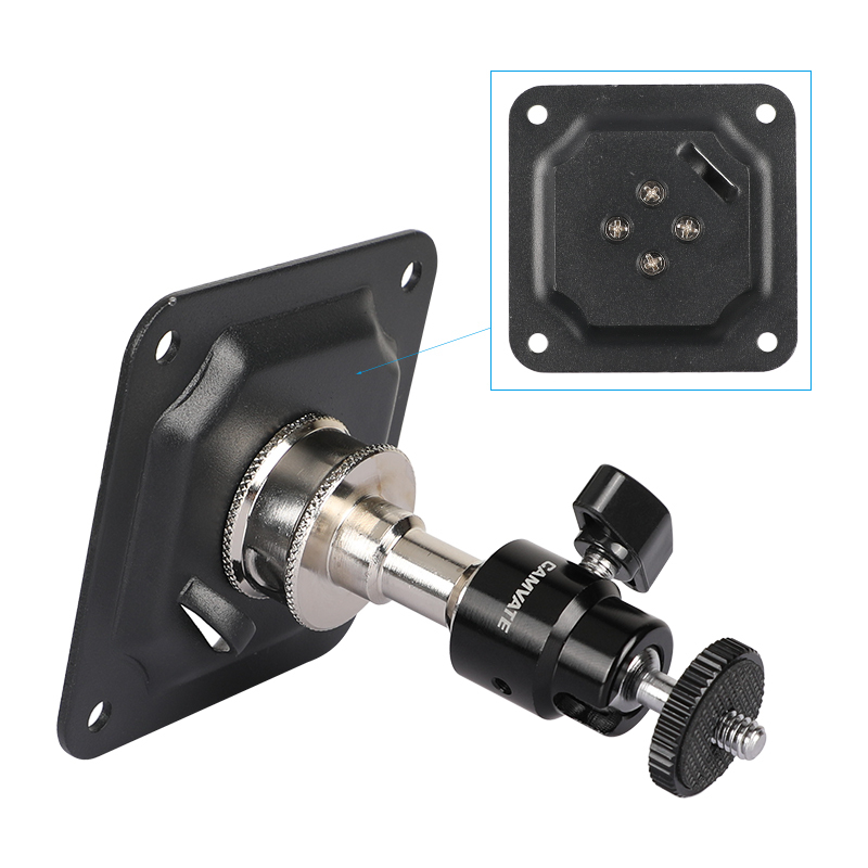CAMVATE Photography Camera Lighting Wall / Ceiling Mount Square Shape With Ball Head 1/4"-20 Screw Mount For Studio Video Shooting