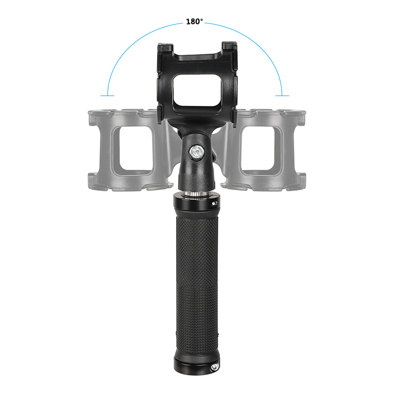 CAMVATE Adjustable Microphone Bracket Support With Rubber-covered Handgrip