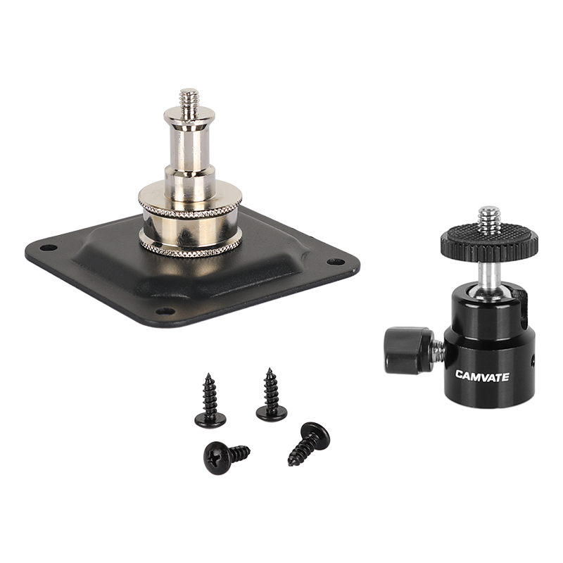 CAMVATE Photography Camera Lighting Wall / Ceiling Mount Square Shape With Ball Head 1/4"-20 Screw Mount For Studio Video Shooting