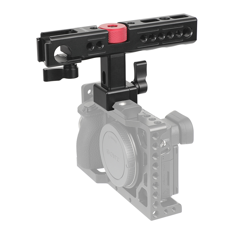 CAMVATE Nato Top Handle Kit with 15mm Rod Clamp & Shoe Mounts for Camera Cage Rig (Black)