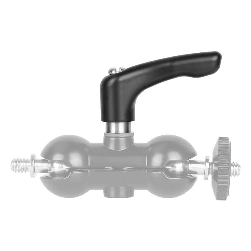 CAMVATE Solid Rotating Lock Knob L-handle Wingnut With M5 Female Thread For Magic Arm & Ball Head Holder (2 Pieces Replacement)