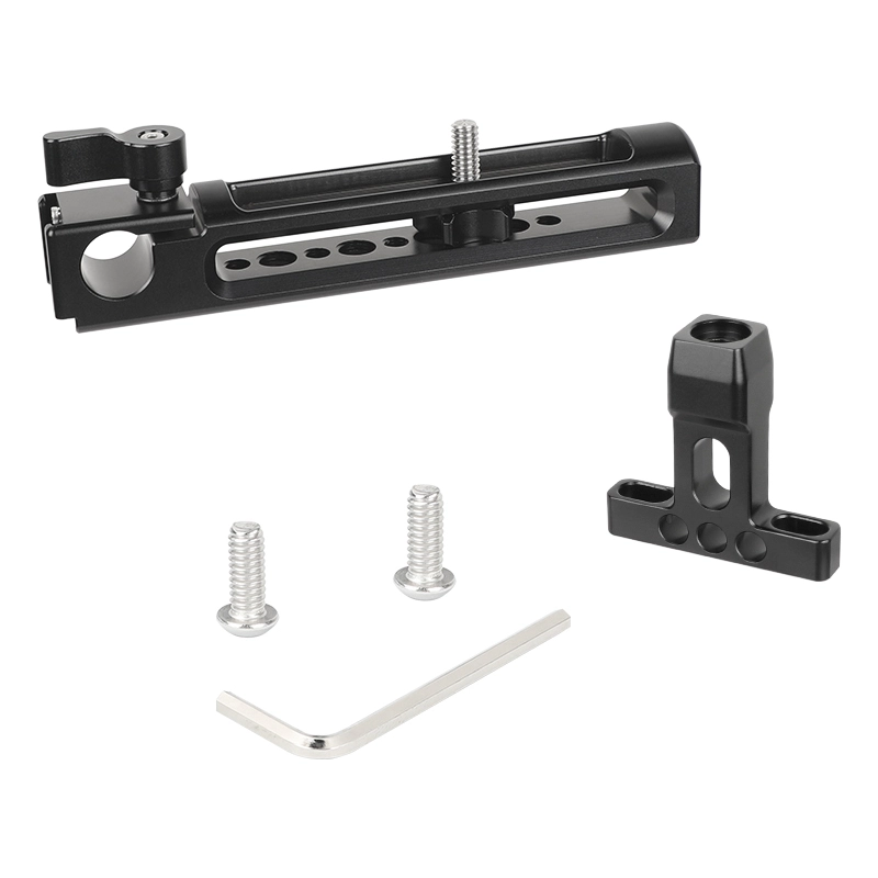 CAMVATE Aluminum Top Handgrip With Detachable Handle Seat 1/4" Mounting Points & Built-in 15mm Rod Clamp & Shoe Mount Adapters