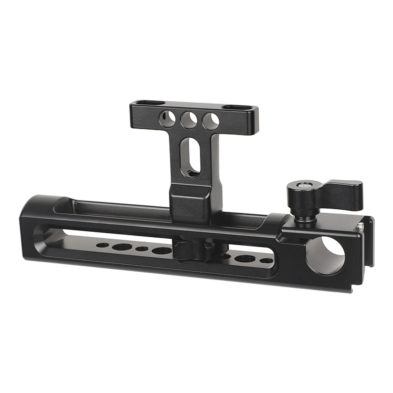CAMVATE Aluminum Top Handgrip With Detachable Handle Seat 1/4" Mounting Points & Built-in 15mm Rod Clamp & Shoe Mount Adapters