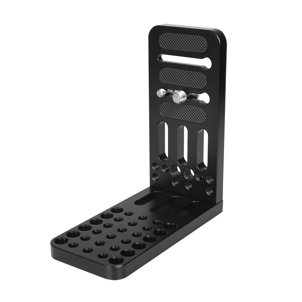 CAMVATE Double Cheese Plates L Type With 1/4" & 3/8" Mounting Points And Screw Bolts For DSLR Camera Tripod & Gimbals Stabilizer