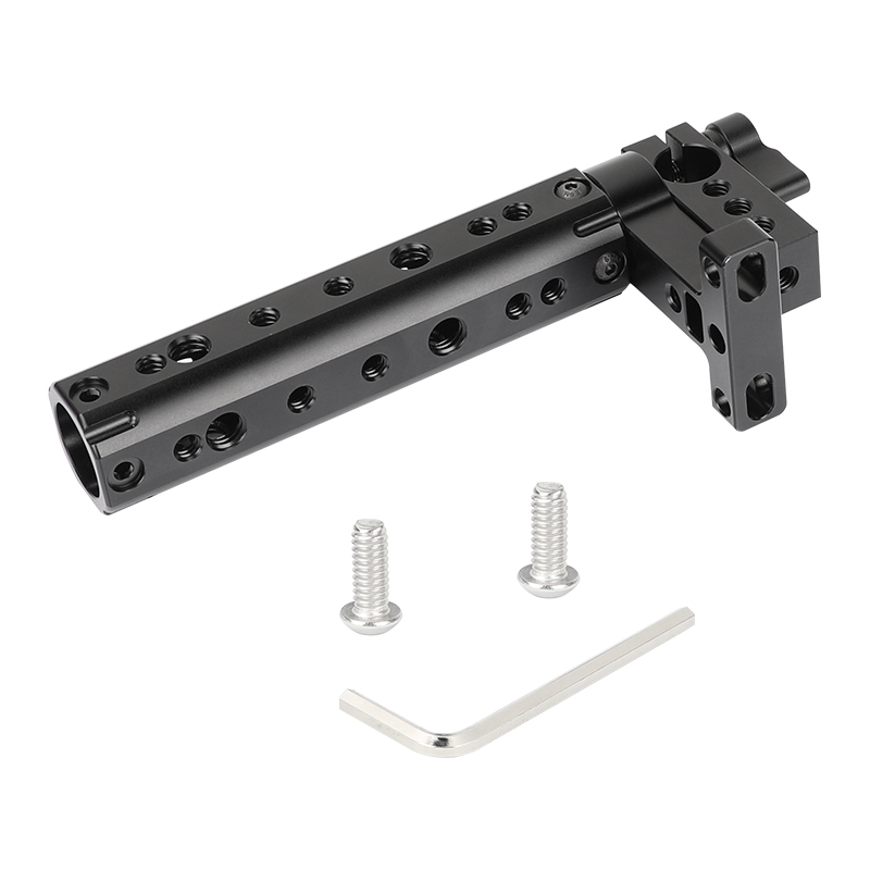CAMVATE Aluminum Top Cheese Handle With 15mm Single Rod Clamp For DSLR Camera Cage Kit