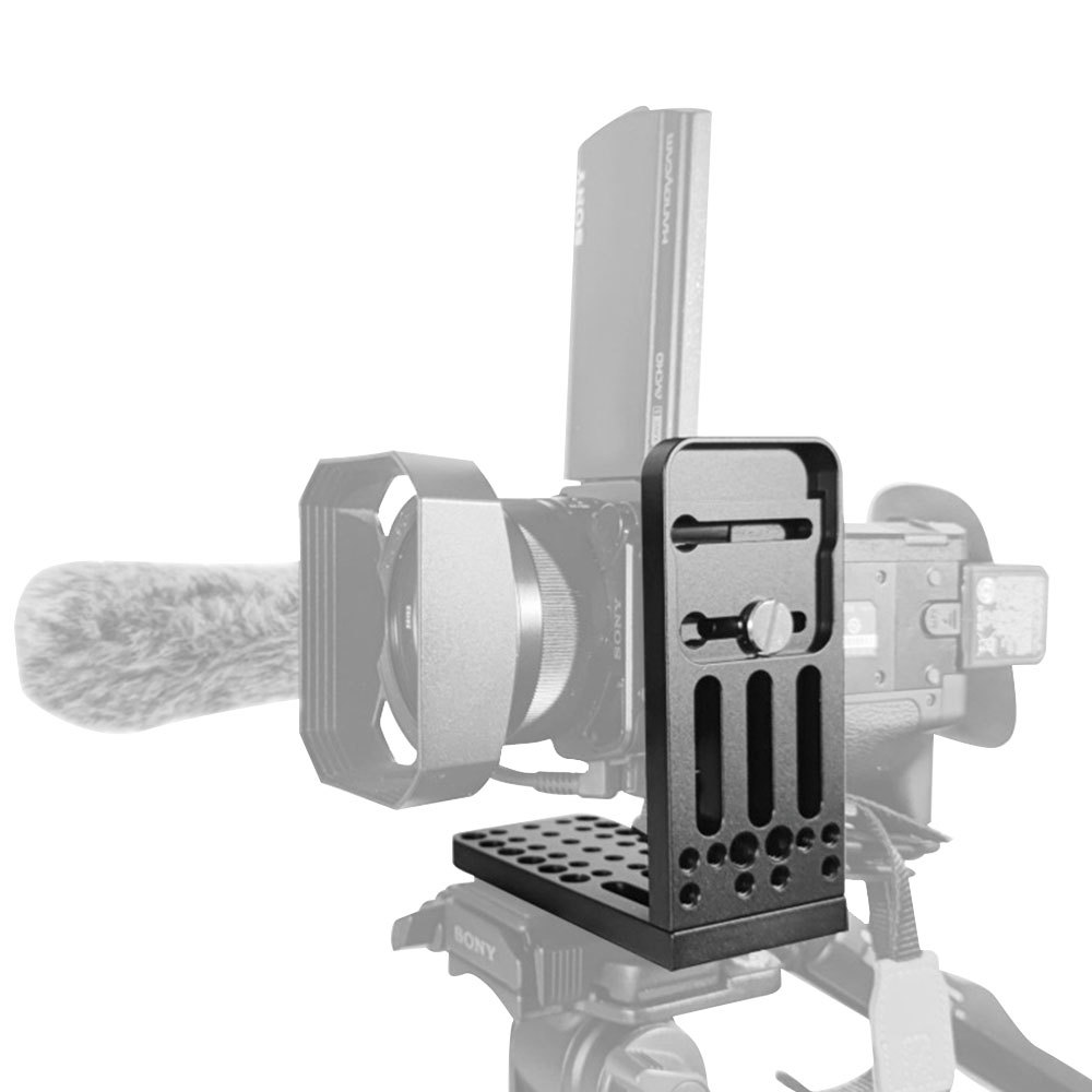 CAMVATE Double Cheese Plates L Type With 1/4" & 3/8" Mounting Points And Screw Bolts For DSLR Camera Tripod & Gimbals Stabilizer