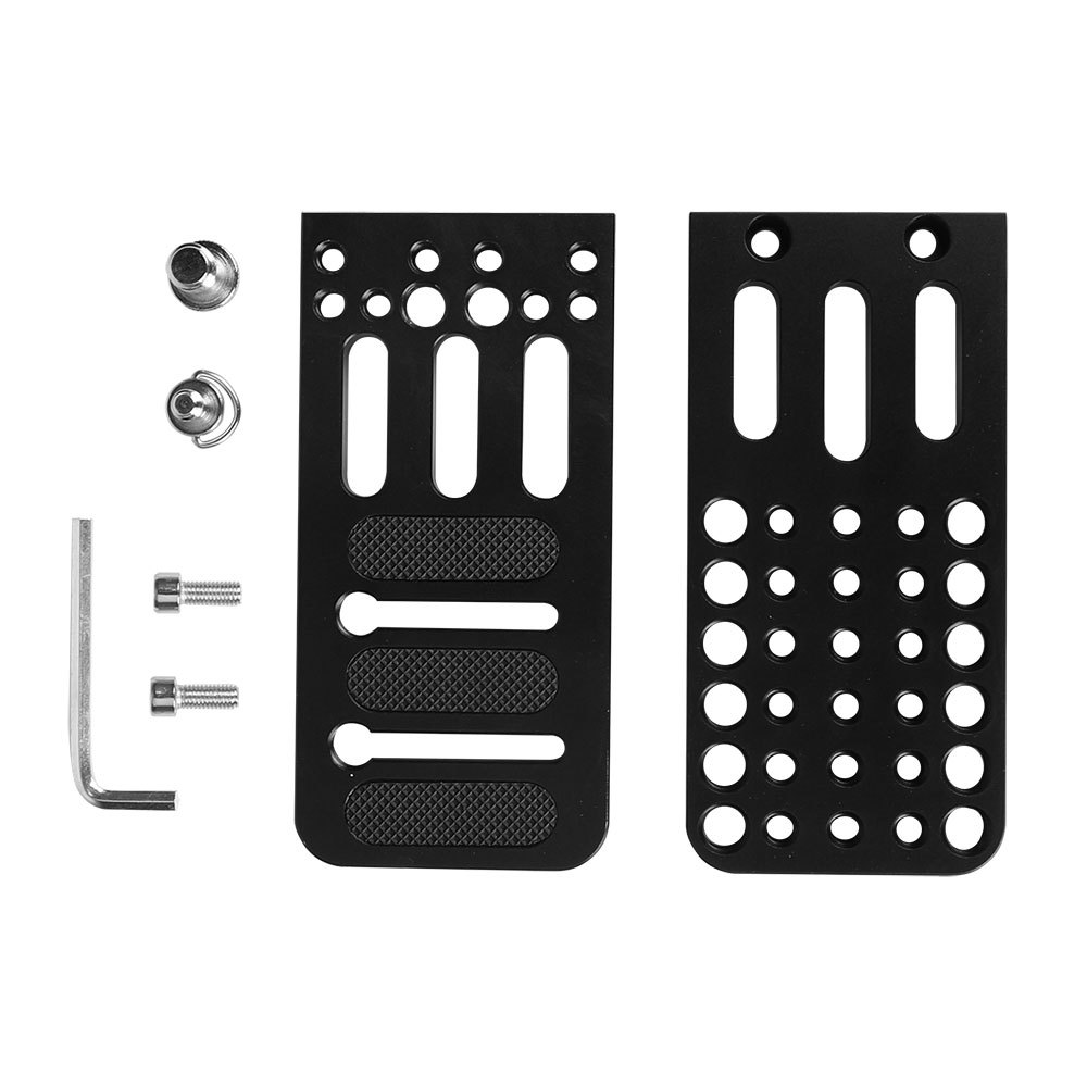 CAMVATE Double Cheese Plates L Type With 1/4" & 3/8" Mounting Points And Screw Bolts For DSLR Camera Tripod & Gimbals Stabilizer