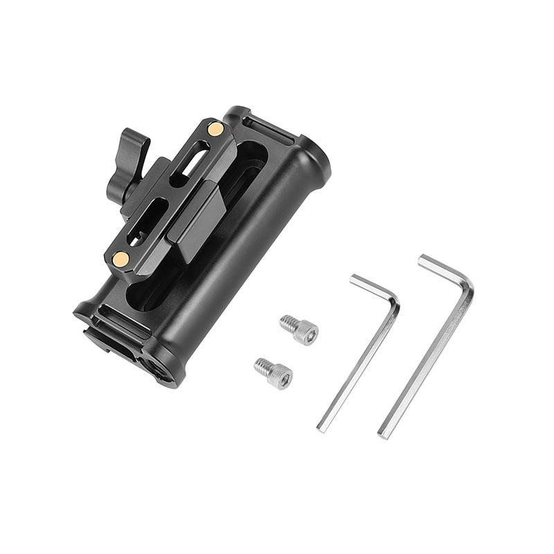 CAMVATE Aluminum Handgrip For Either Side With Quick Release NATO Clamp & 70mm NATO Rail For DSLR Camera Cage Rig