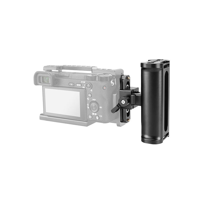 CAMVATE Aluminum Handgrip For Either Side With Quick Release NATO Clamp & 70mm NATO Rail For DSLR Camera Cage Rig