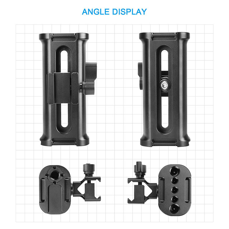 CAMVATE Aluminum Handle Grip For Either Side With Quick Release NATO Clamp Connection For DSLR Camera Cage Rig