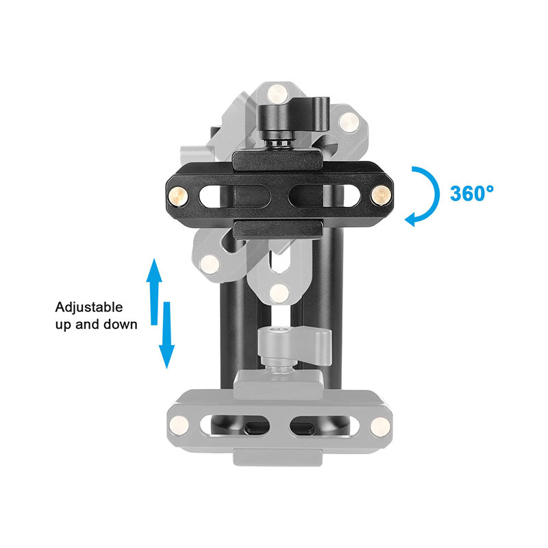 CAMVATE Aluminum Handgrip For Either Side With Quick Release NATO Clamp & 70mm NATO Rail For DSLR Camera Cage Rig