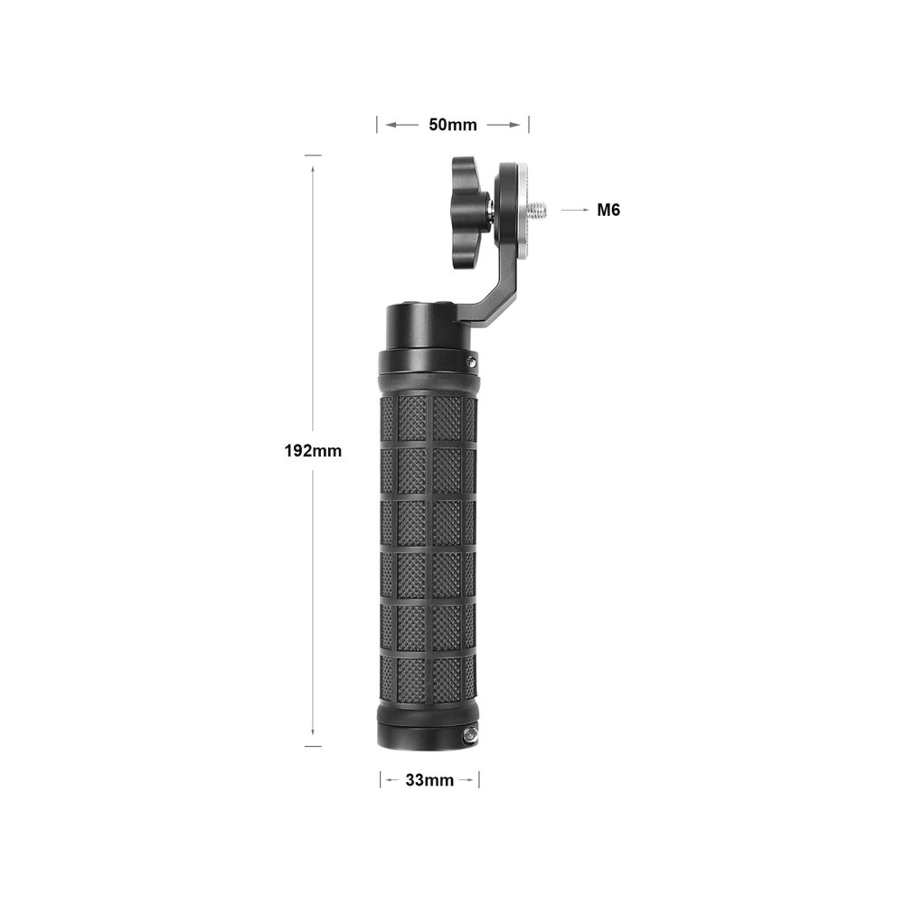 CAMVATE Rubber-covered Hand Grip ( A Pair) With ARRI Rosette M6 Thumbscrew Knob For Handheld Camera Shoulder Mount Rig