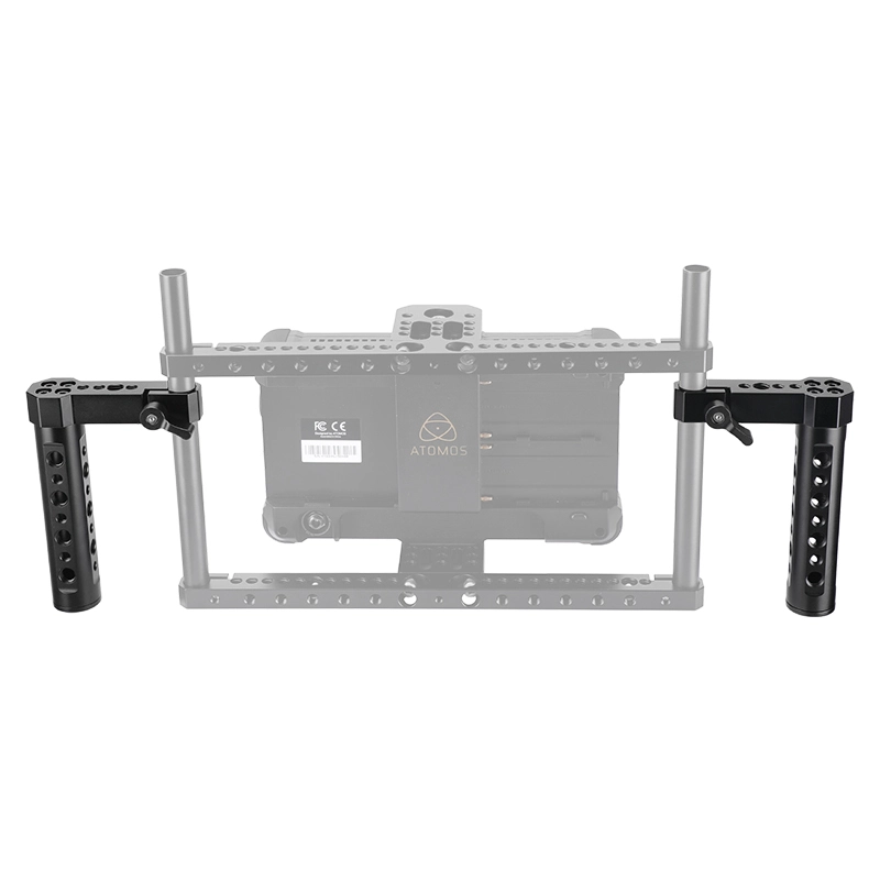 CAMVATE Adjustable Aluminum Cheese Hand Grip (A Pair) L Handle With 15mm Rod Clamp Connection For Monitor Cage Kit