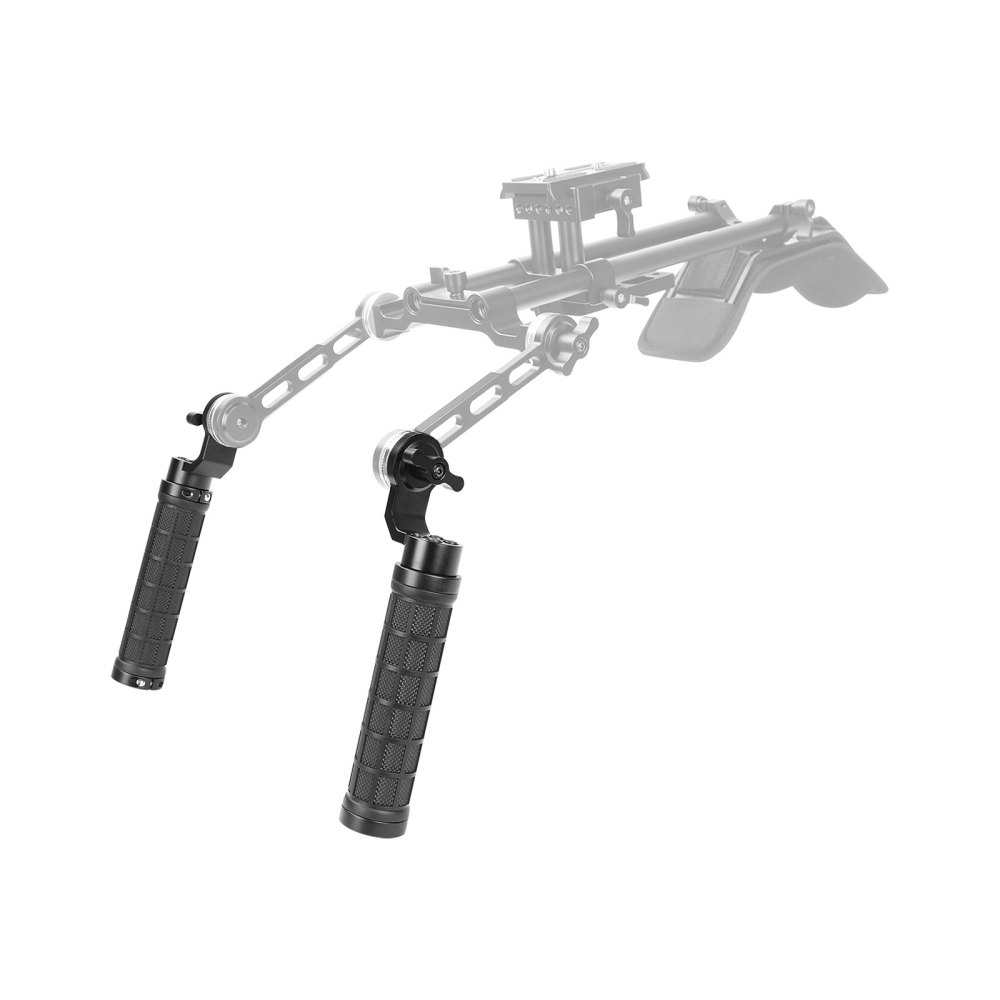 CAMVATE Rubber-covered Hand Grip ( A Pair) With ARRI Rosette M6 Thumbscrew Knob For Handheld Camera Shoulder Mount Rig