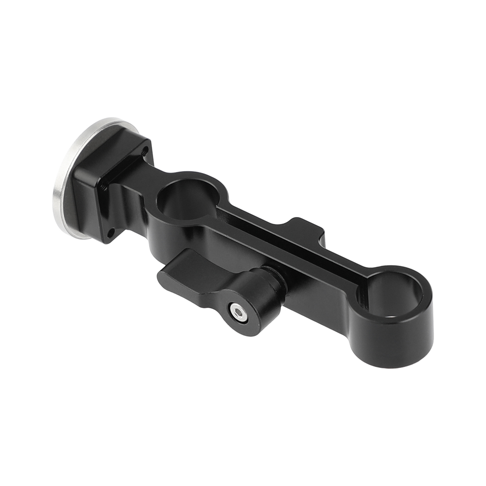 CAMVATE Standard 15mm Dual-port Rod Clamp Railblock With One-sided ARRI Rosette Connecting M6 Mount For Shoulder Mount Rig