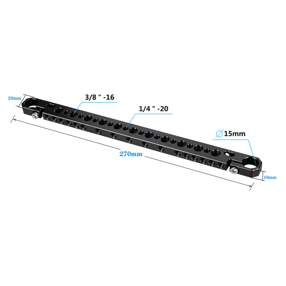 CAMVATE 15mm Cheese Bar & Cheese Plate With 1/4" & 3/8" Mounting Points For Camera Monitor Cage