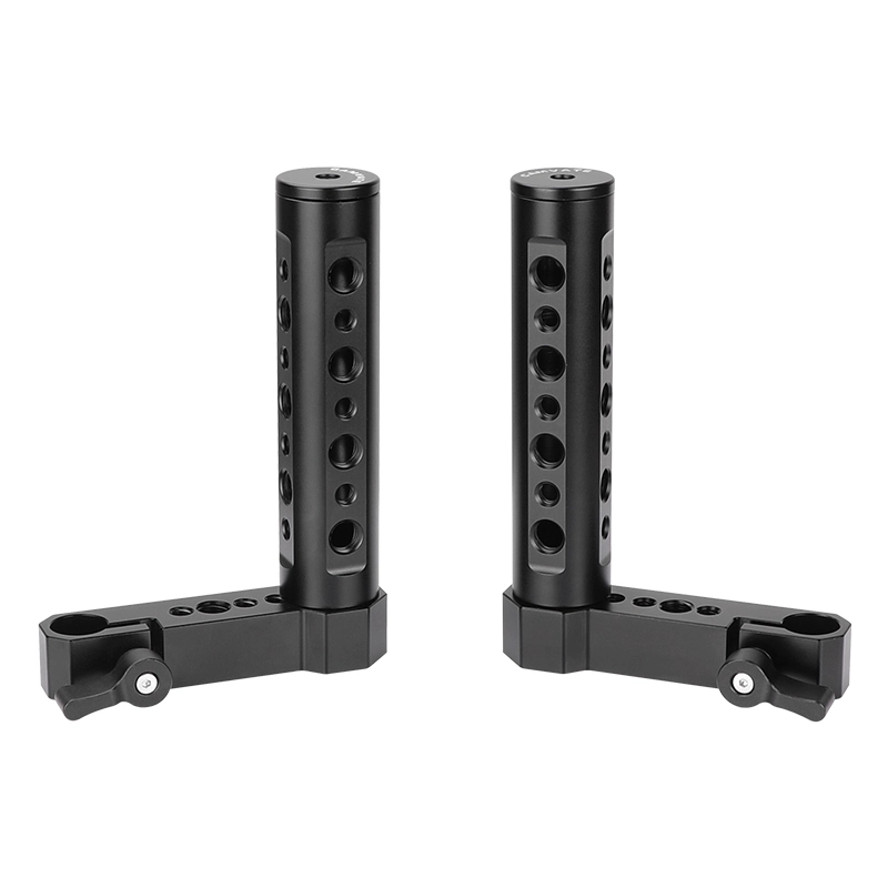 CAMVATE Adjustable Aluminum Cheese Hand Grip (A Pair) L Handle With 15mm Rod Clamp Connection For Monitor Cage Kit