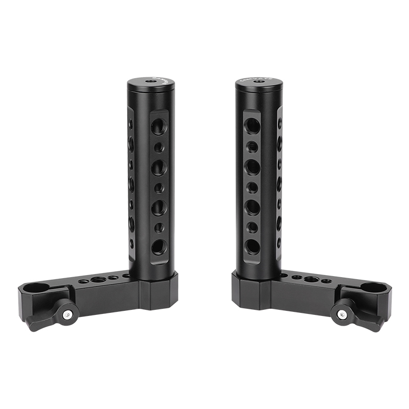 CAMVATE Adjustable Aluminum Cheese Hand Grip (A Pair) L Handle With 15mm Rod Clamp Connection For Monitor Cage Kit