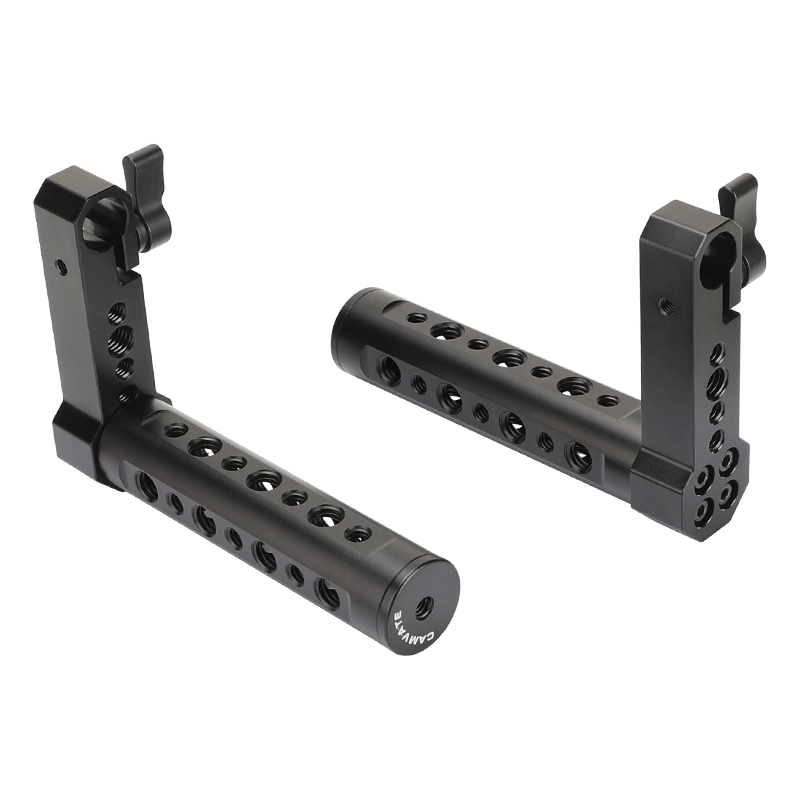 CAMVATE Adjustable Aluminum Cheese Hand Grip (A Pair) L Handle With 15mm Rod Clamp Connection For Monitor Cage Kit