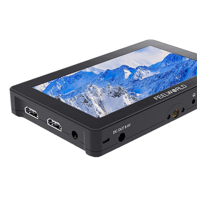 CAMVATE FeelWorld F5 Pro V2 5.5 Inch Touch Screen DSLR Camera Field Monitor 3D LUT 4K HDMI Input Output With Tilt Arm & Sunshade