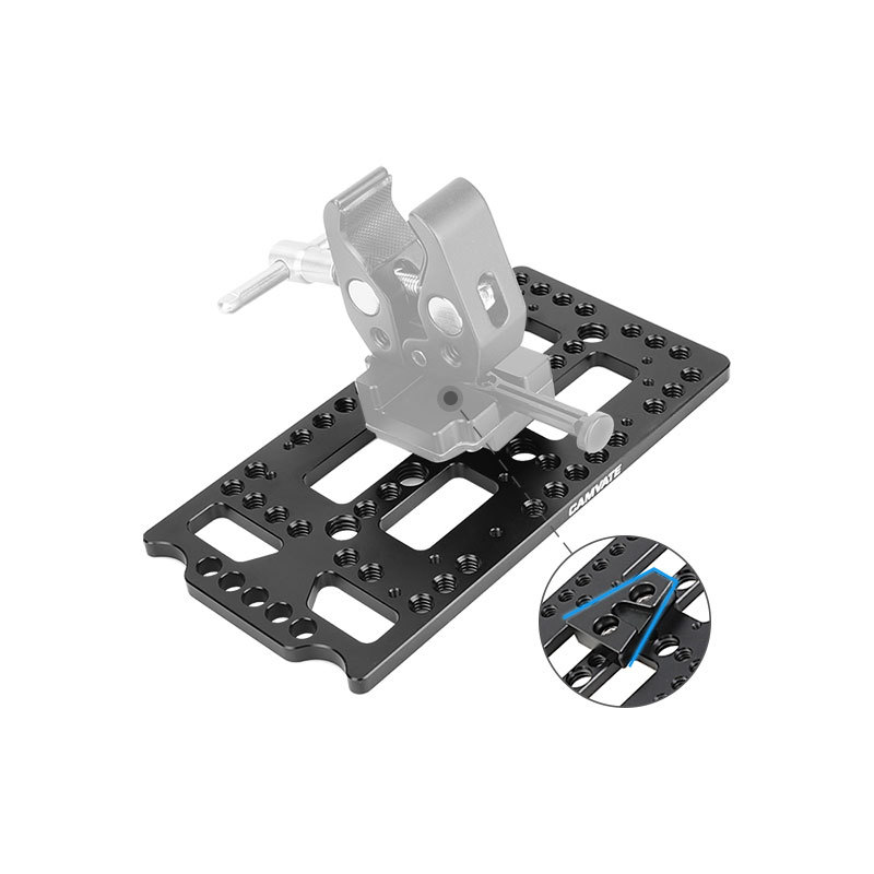 CAMVATE Cheese Plate With Quick Release Male V-Lock Mount For Camera Battery System