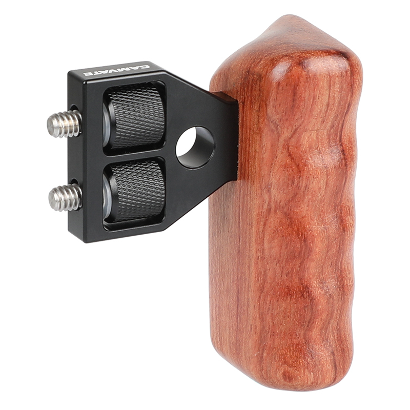 CAMVATE DSLR Wood Wooden Handle Grip Mount Support fr DV Video Cage Rig