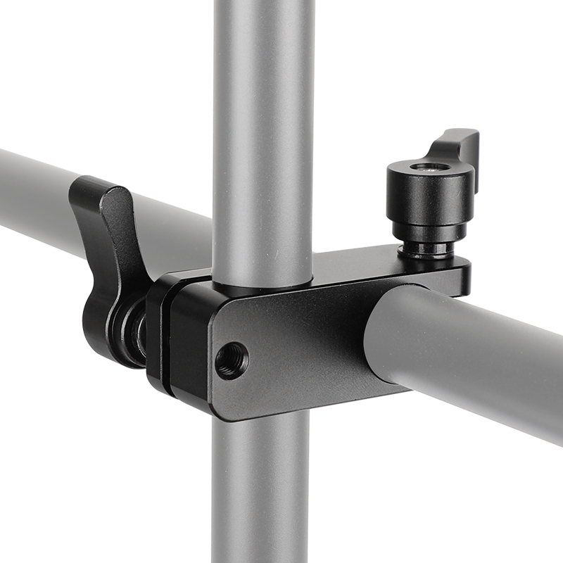 CAMVATE 90-Degree Rod Rig Adapter Clamp for DSLR 15mm Rods Rig System Shoulder Mount