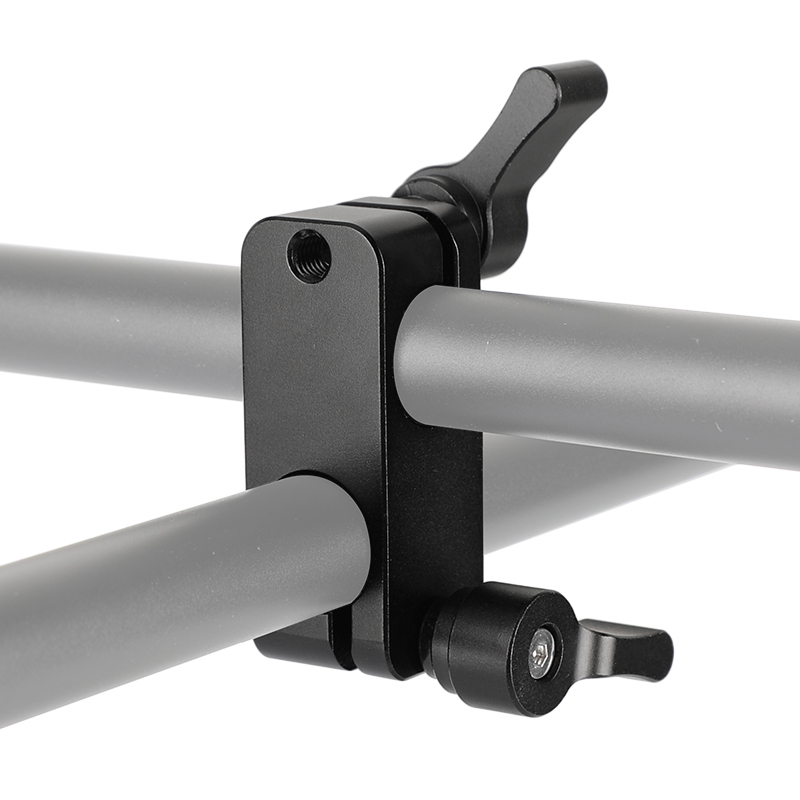 CAMVATE 90-Degree Rod Rig Adapter Clamp for DSLR 15mm Rods Rig System Shoulder Mount