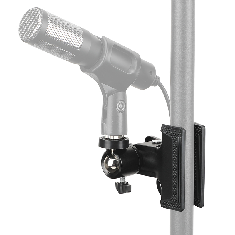 CAMVATE Multi-purpose Spring Clamp (50mm Jaw Opening) With Adjustable Ball Head 5/8"-27 Microphone Screw Adapter