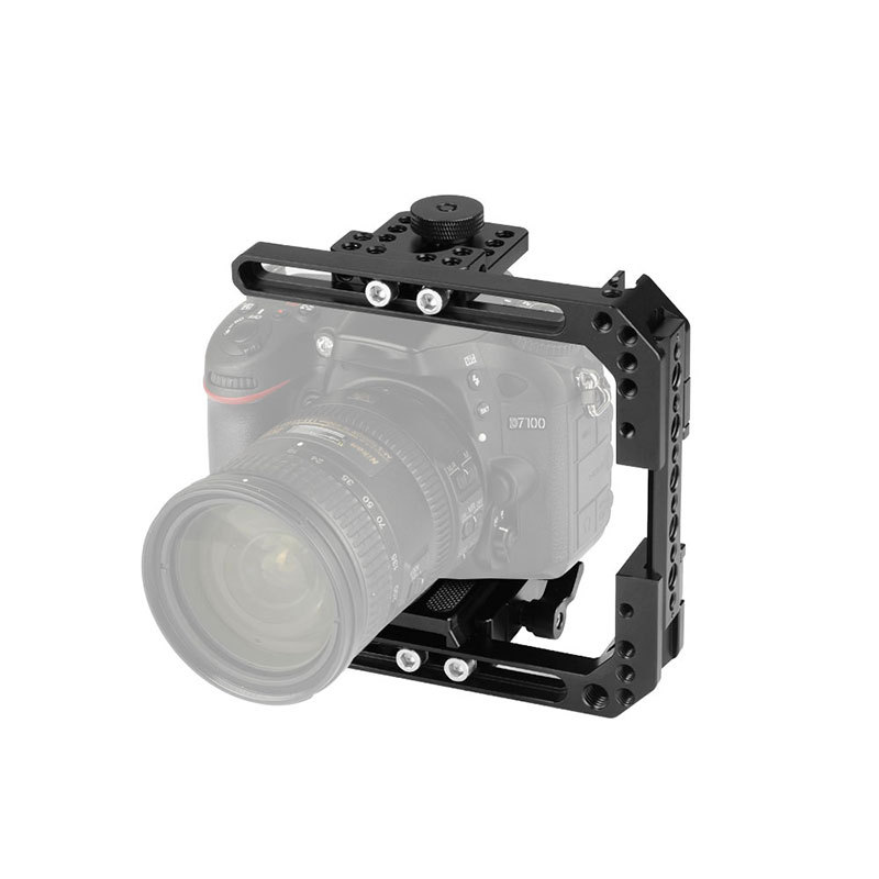 CAMVATE Adjustable Camera Half Cage Rig With Manfrotto Quick Release Baseplate