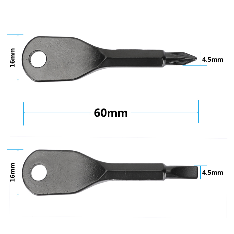 CAMVATE Straight Screwdriver Key + Cross Screwdriver Key Assembly Tool (Black Stainless Steel) For DSLR Camera Cage Rig & Accessories
