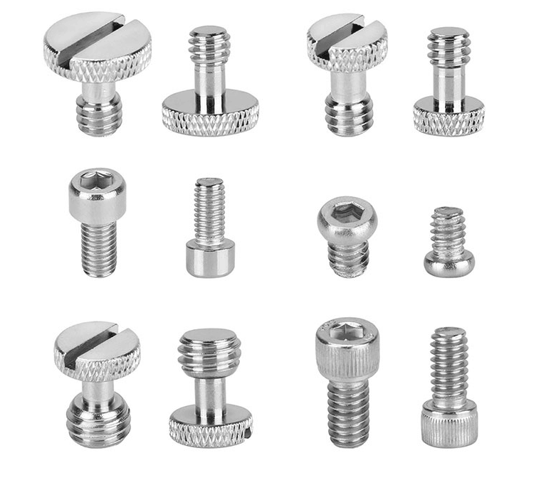 CAMVATE 1/4"-20 & 3/8"-16 & M5 Thread Screw Nuts Assortment Kit For DSLR Camera Cage Rig & Accessories Assembly (16 pcs)