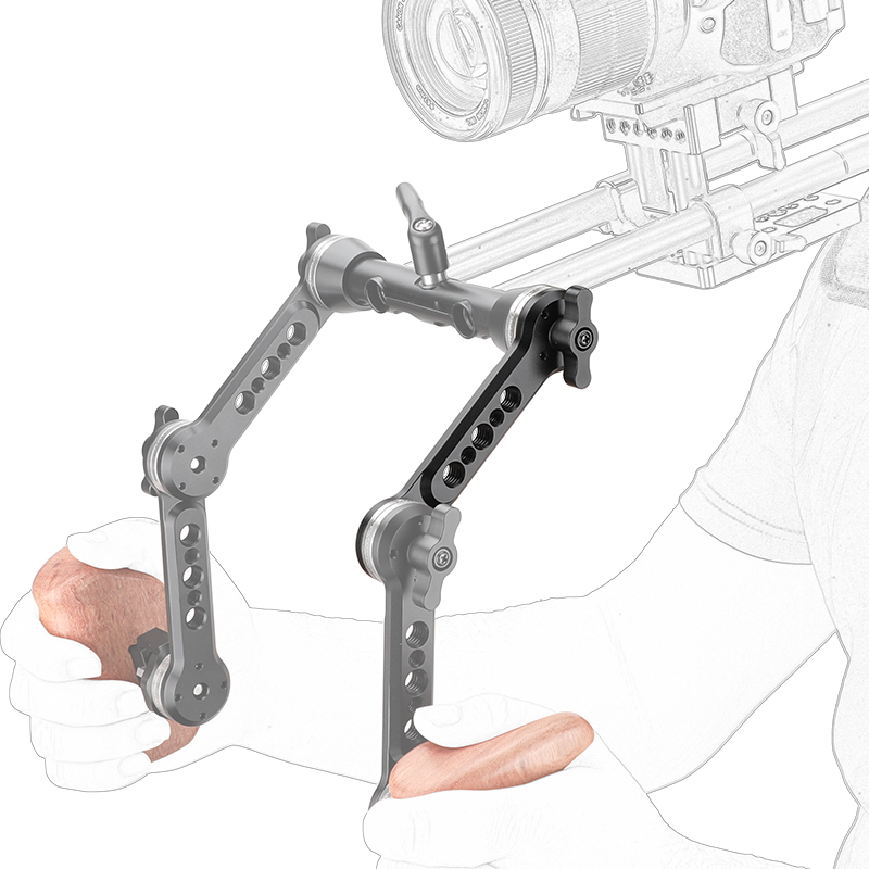CAMVATE Upgraded Strengthening ARRI Rosette Extension Arm With Double-ended M6 Thread (Non-stretch)