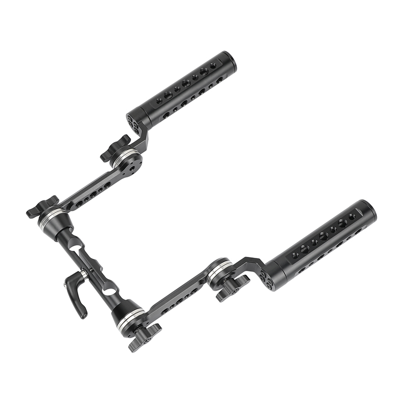 CAMVATE Aluminum Cheese Handgrip Rig With Strengthening ARRI Rosette Magic Arm & 15mm Rod Clamp Upgraded Wingnut Lock Knob