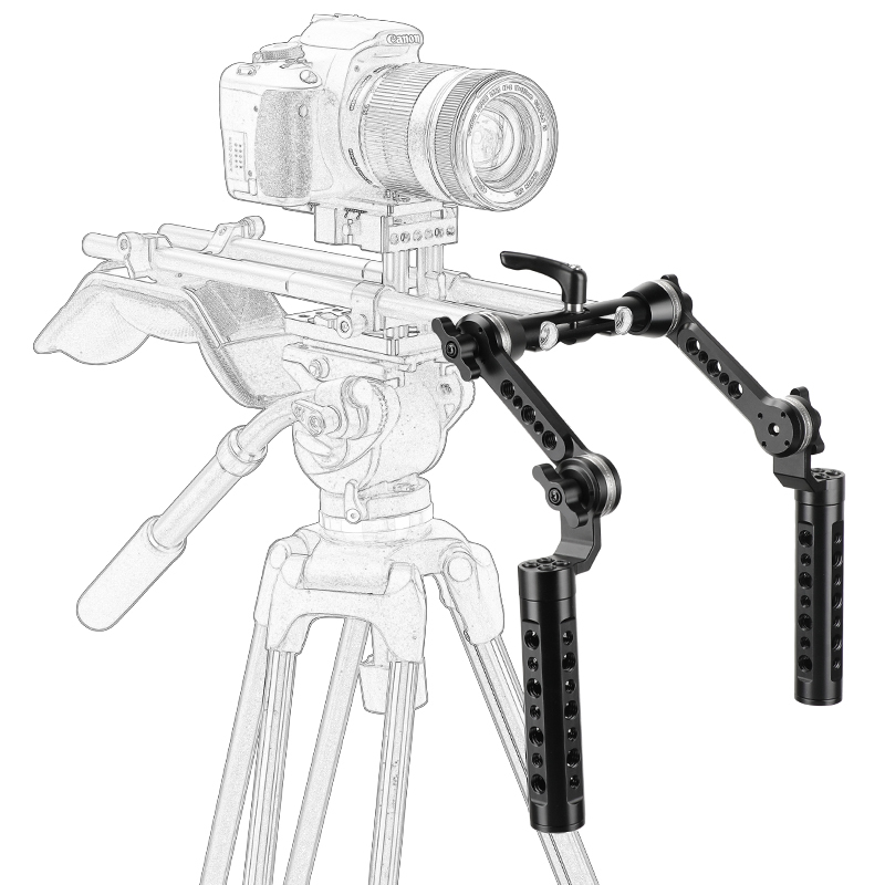 CAMVATE Aluminum Cheese Handgrip Rig With Strengthening ARRI Rosette Magic Arm & 15mm Rod Clamp Upgraded Wingnut Lock Knob