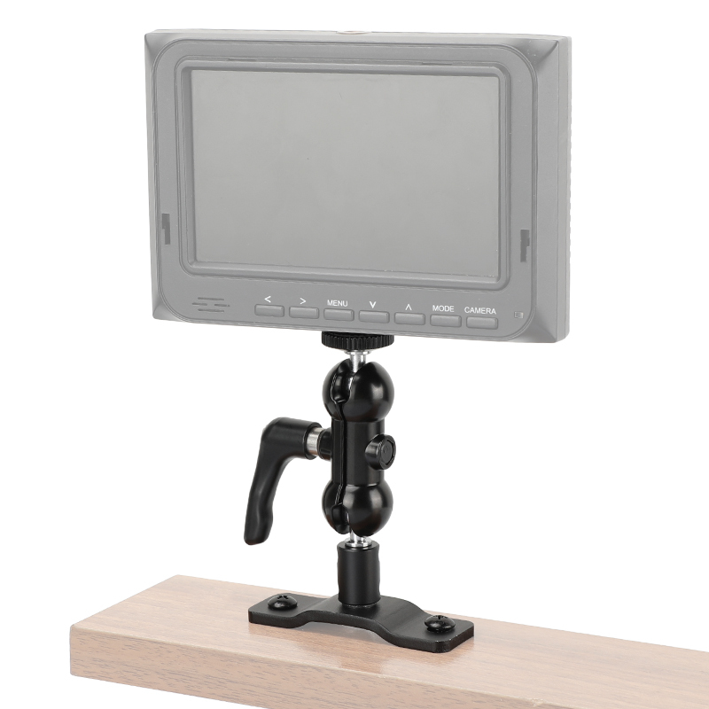 CAMVATE Versatile Ball Head 1/4" Male Connector Upgraded Lock Knob With Wall Mount Base For Camera Monitor / Flashlight