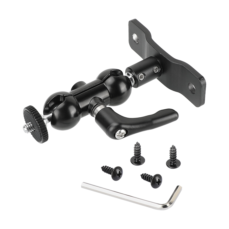 CAMVATE Versatile Ball Head 1/4" Male Connector Upgraded Lock Knob With Wall Mount Base For Camera Monitor / Flashlight