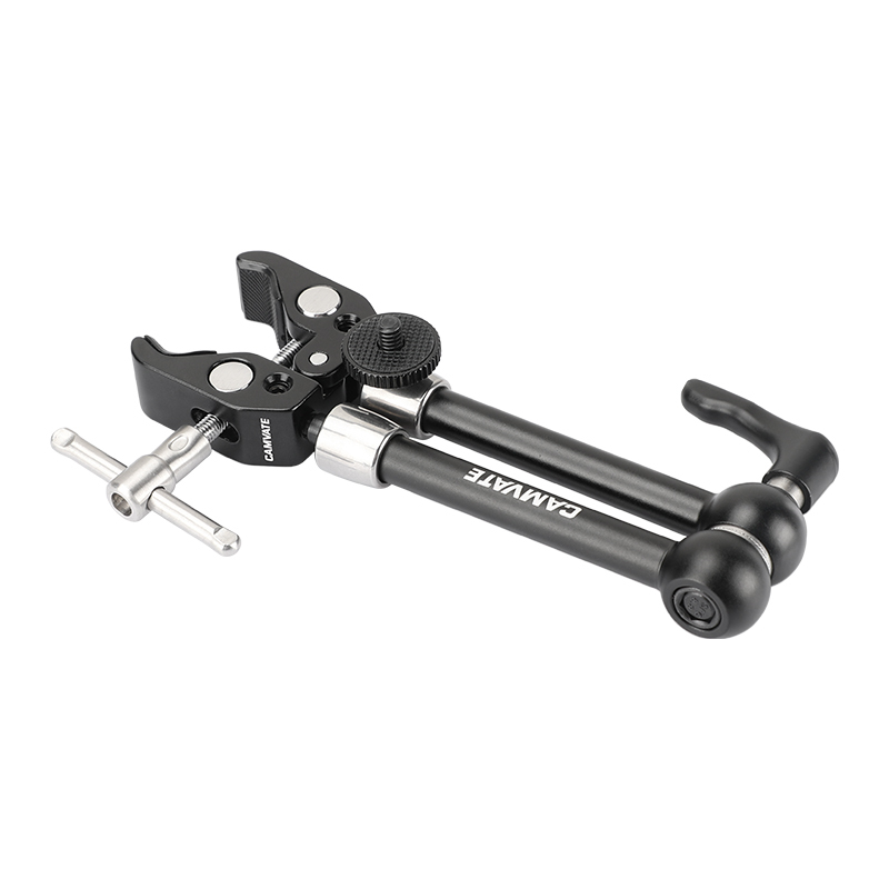 CAMVATE Universal Crab Clamp + Robust Magic Arm With 1/4" Connectors & Strengthening Central Lock Knob