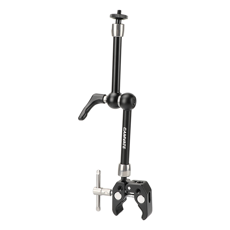 CAMVATE Universal Crab Clamp + Robust Magic Arm With 1/4" Connectors & Strengthening Central Lock Knob