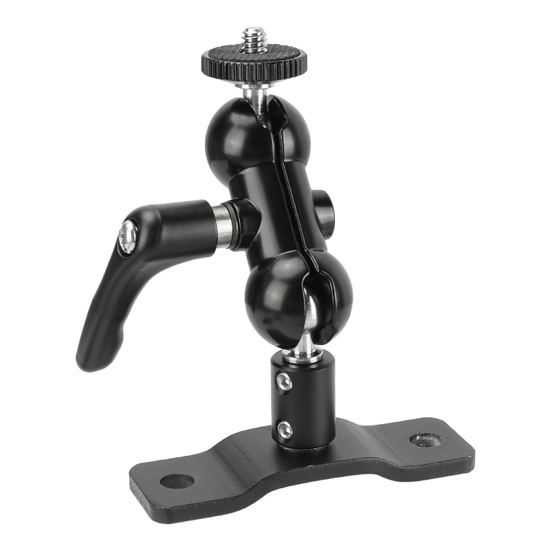 CAMVATE Versatile Ball Head 1/4" Male Connector Upgraded Lock Knob With Wall Mount Base For Camera Monitor / Flashlight