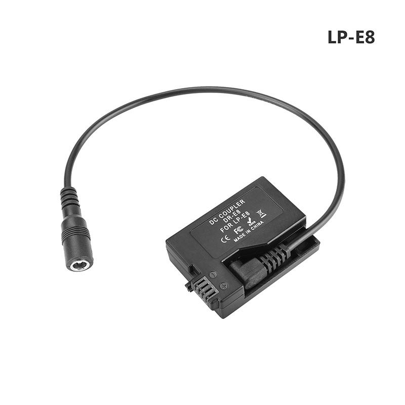 CAMVATE Canon LP-E8 (DR-E8) Dummy Battery To DC Cable