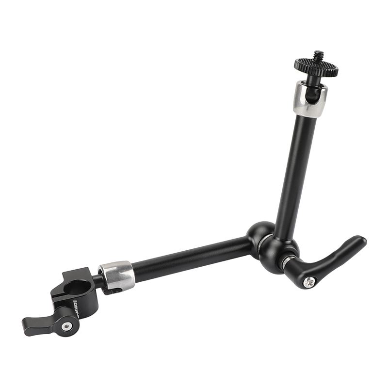 CAMVATE Upgraded 7.5" Articulating Magic Arm Ball Head 1/4" Connectors Strengthened Central Lock Knob With Single 15mm Rod Clamp