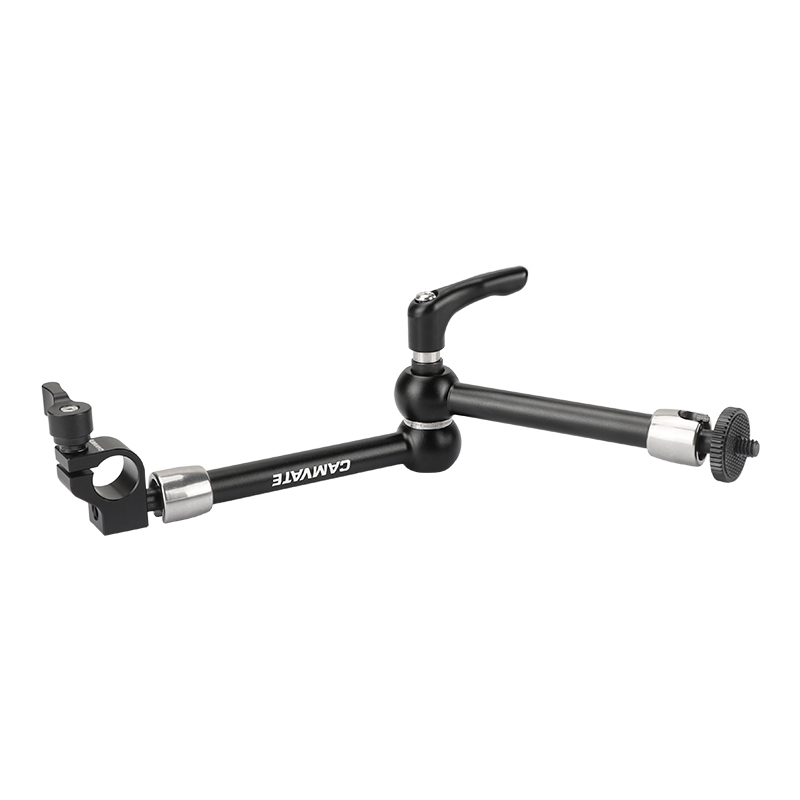 CAMVATE Upgraded 7.5" Articulating Magic Arm Ball Head 1/4" Connectors Strengthened Central Lock Knob With Single 15mm Rod Clamp