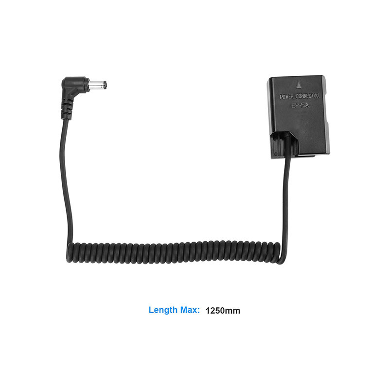 CAMVATE Nikon EN-EL14 (EP-5A) Double Dummy Batteries To 2.1mm Female & Male Plug DC Cables