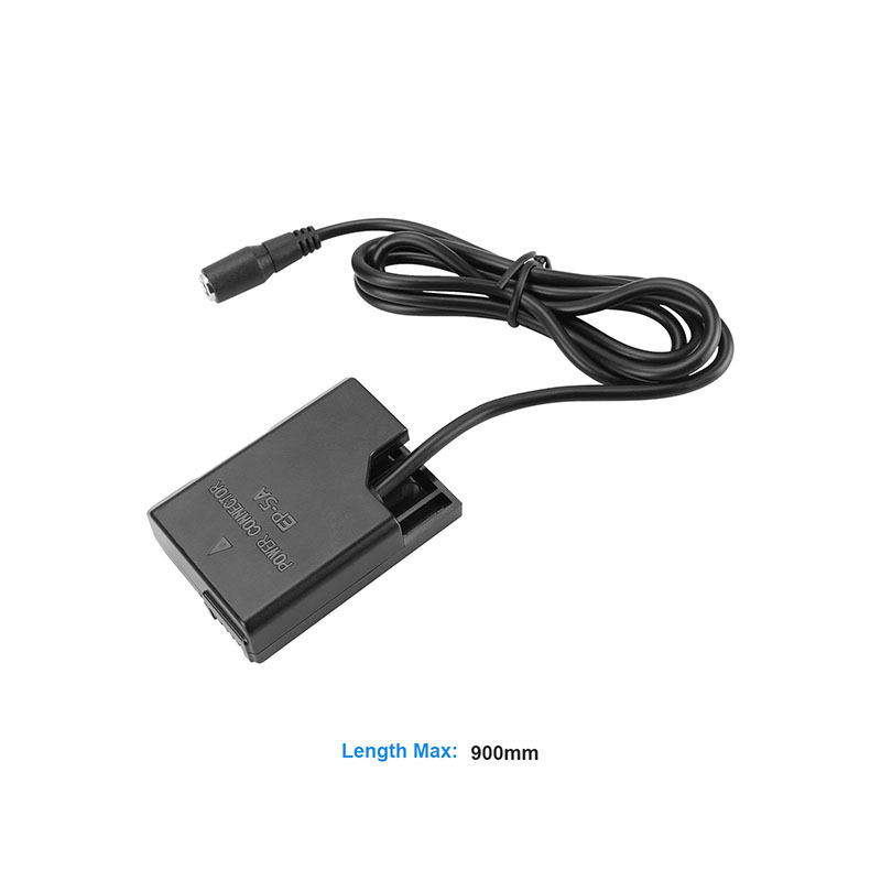CAMVATE Nikon EN-EL14 (EP-5A) Double Dummy Batteries To 2.1mm Female & Male Plug DC Cables