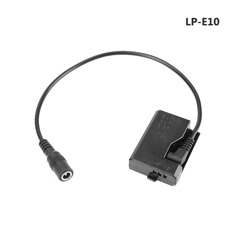CAMVATE Canon LP-E10 (DR-E10) Dummy Battery To 2.1mm DC Cable