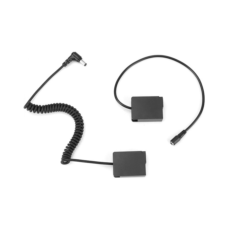 CAMVATE Panasonic Double DMW-BLC12 (DCC8) Dummy Batteries To 2.1mm Female & Male Plug DC Cables